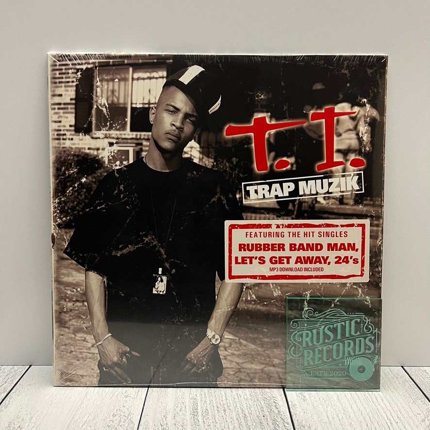 T.I. TRAP MUZIK DELUXE EDITION (3 LP) NEW COLOR VINYL Red Black Swirl Velvet popular Box