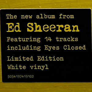 Ed Sheeran - - (Subtract) (Indie Exclusive White Vinyl)