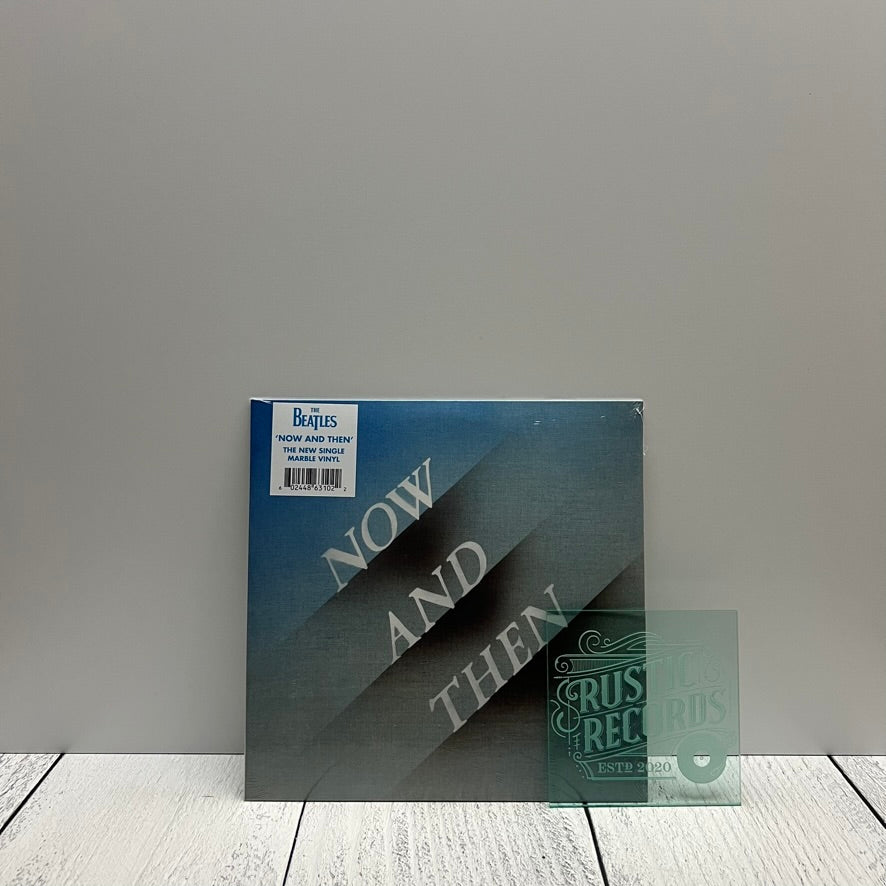 The Beatles - Now And Then 7" (Indie Exclusive Blue/White Marble Vinyl)