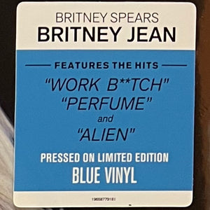 Britney Spears - Britney Jean (Blue Vinyl) [Bump/Crease]