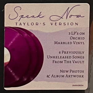 Taylor Swift - Speak Now Taylor's Version 3LP (Orchid Vinyl)