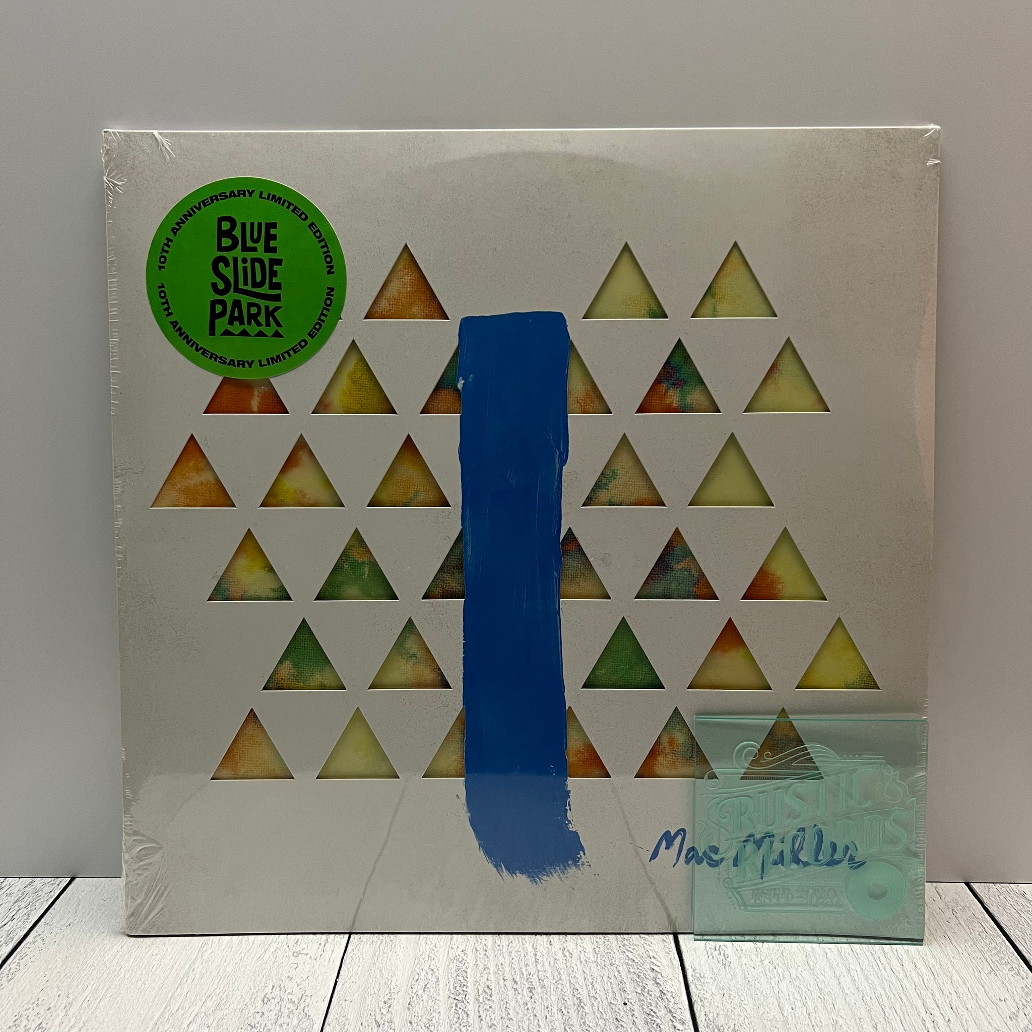 Mac Miller - Blue Slide Park 10th Anniversary (Blue/Yellow Swirl) [Bump/Crease]
