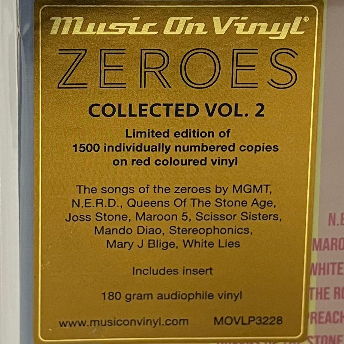 Zeroes Collected Vol. 2 (Red Vinyl) (Music On Vinyl)