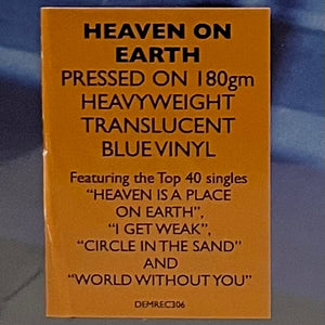 Belinda Carlisle - Heaven On Earth (Translucent Blue Vinyl)