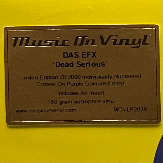 DAS EFX - Dead Serious (Music On Vinyl Purple Vinyl)