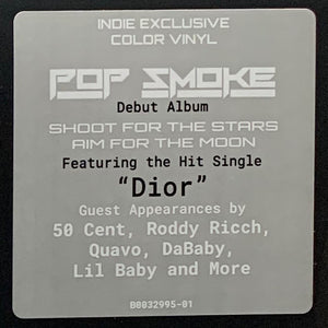 Pop Smoke - Shoot For The Stars Aim For The Moon (Indie Exclusive Silver Vinyl)