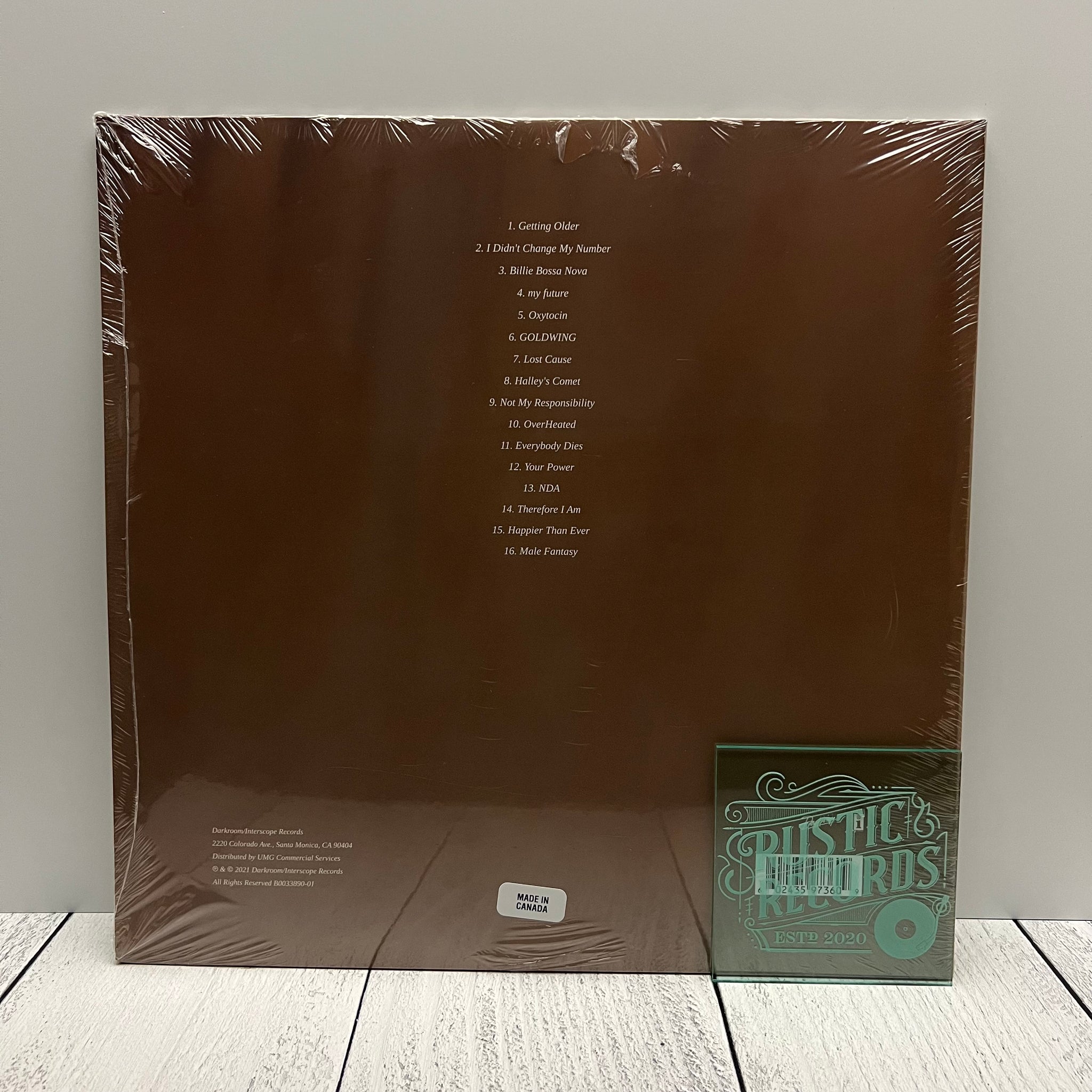 Billie Eilish - Happier Than Ever (Indie Exclusive Brown Vinyl)